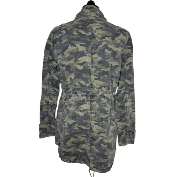 Velvet by Graham Spenser Camouflage Drawstring Military Parker Size Large - Picture 2 of 8